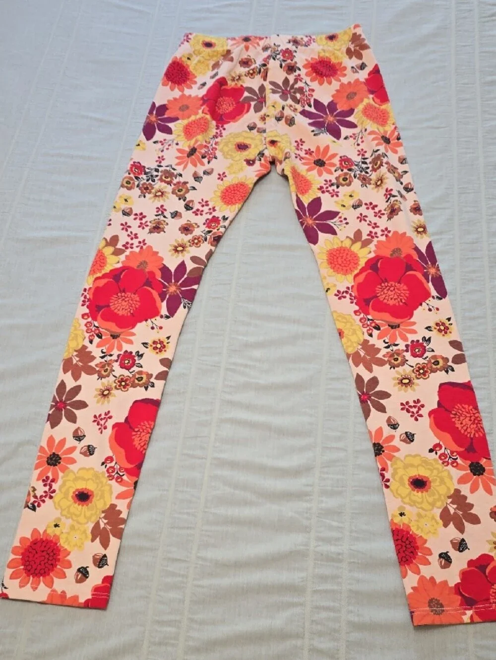 Gymboree/One Step Up/ LulaRoe Girls' Floral & Multicolor Leggings  Size  10